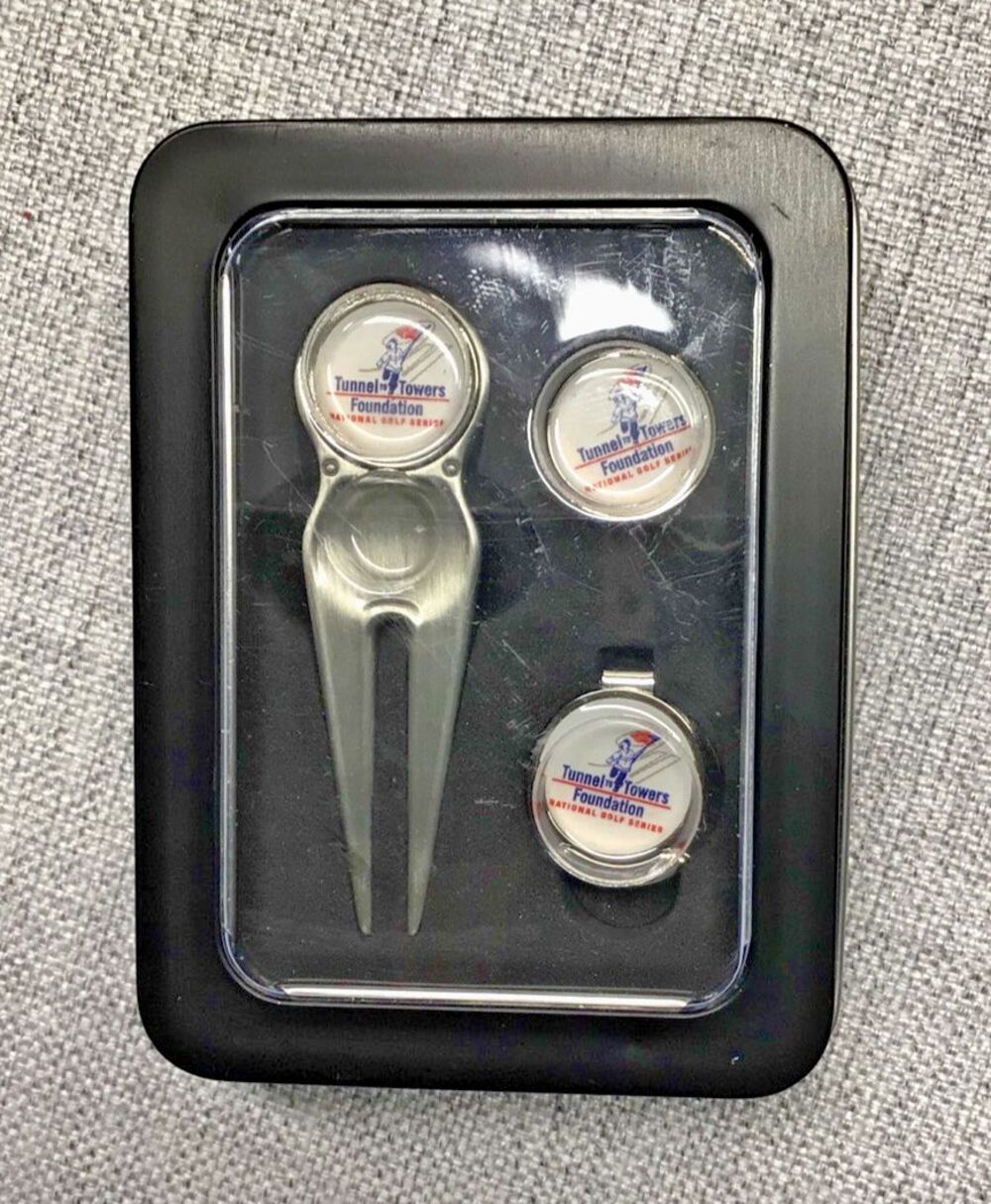 Set Of 3 Tunnel Tower Fundation National Golf Series Ball Markers - Picture 2 of 4